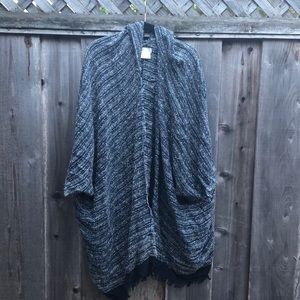 Free People Hooded Poncho